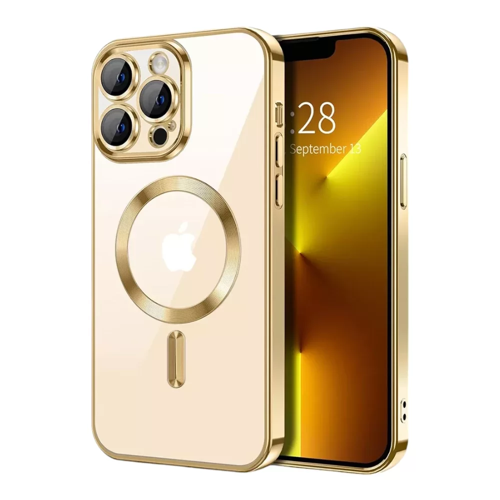 Magnetic Case with Metal Ring for iPhone 16 Pro