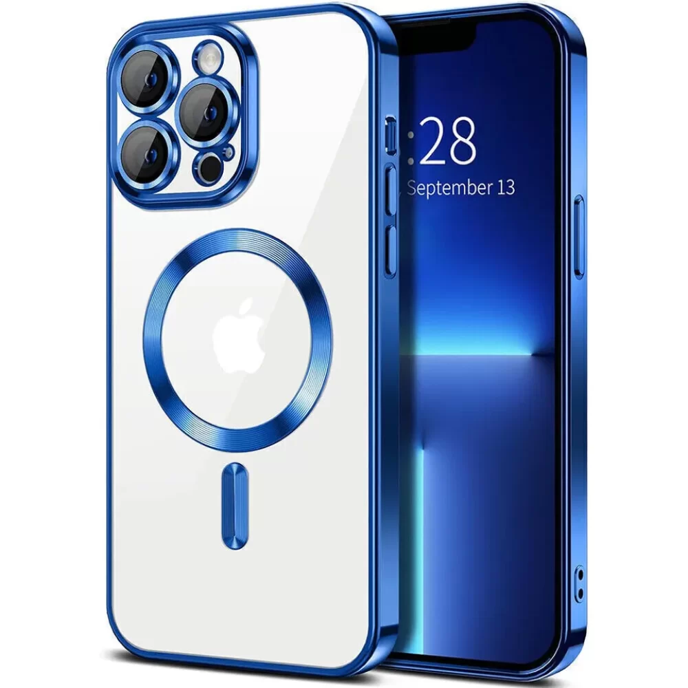 Magnetic Case with Metal Ring for iPhone 16 Pro Max