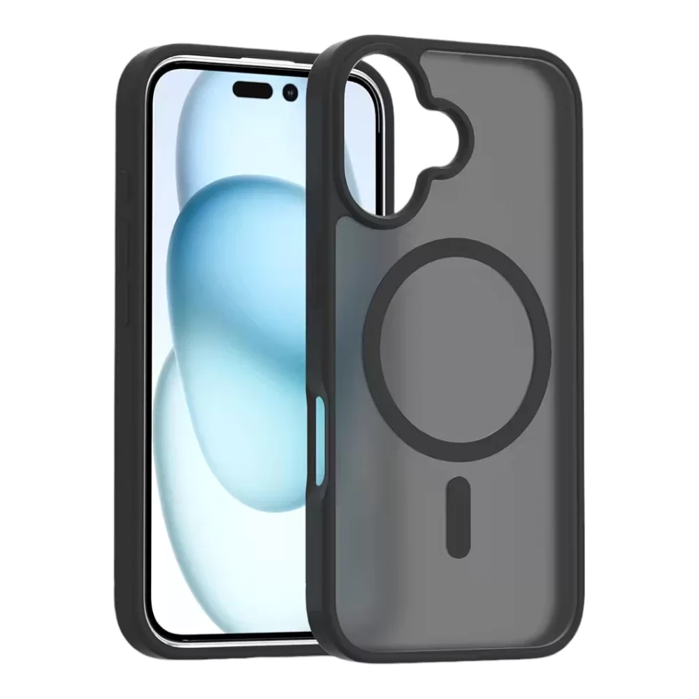 Metal Camera Circle Clear Case for iPhone 16 Plus