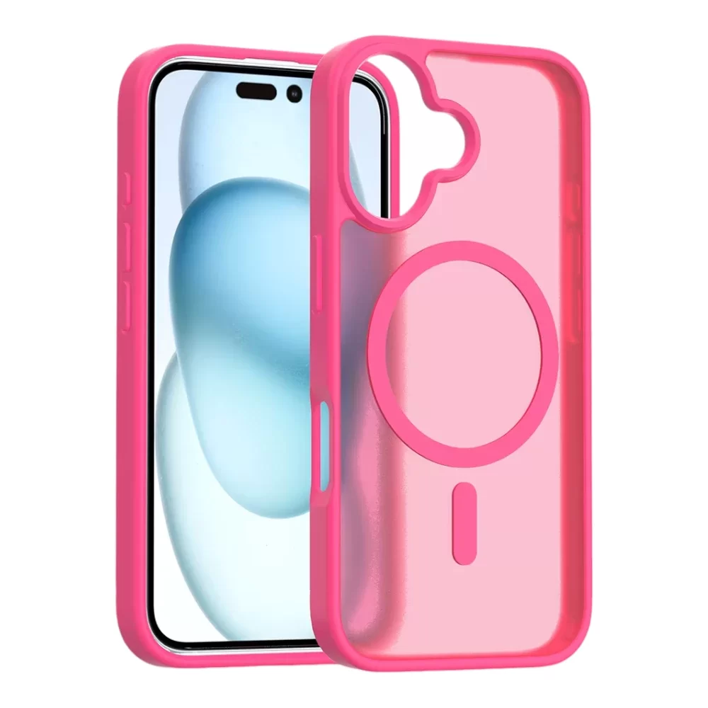 Metal Camera Circle Clear Case for iPhone 16 Plus