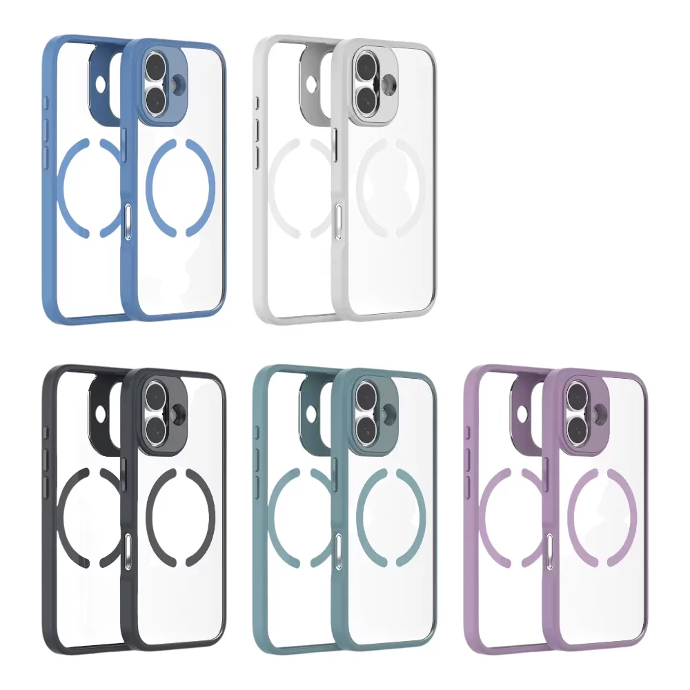 Clear Case with Magnetic Circle for iPhone 16 Plus