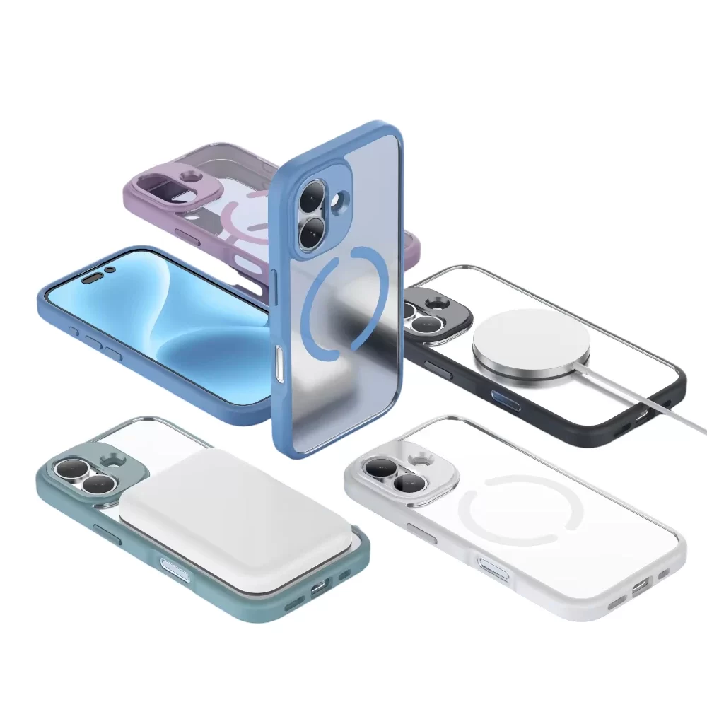 Clear Case with Magnetic Circle for iPhone 16