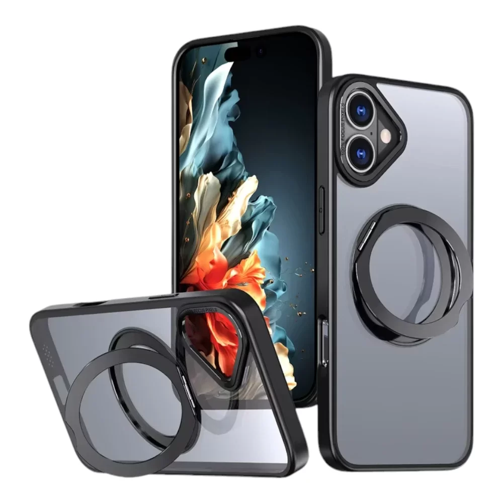 MagSafe Case with 360° Rotating Ring for iPhone 16 Plus