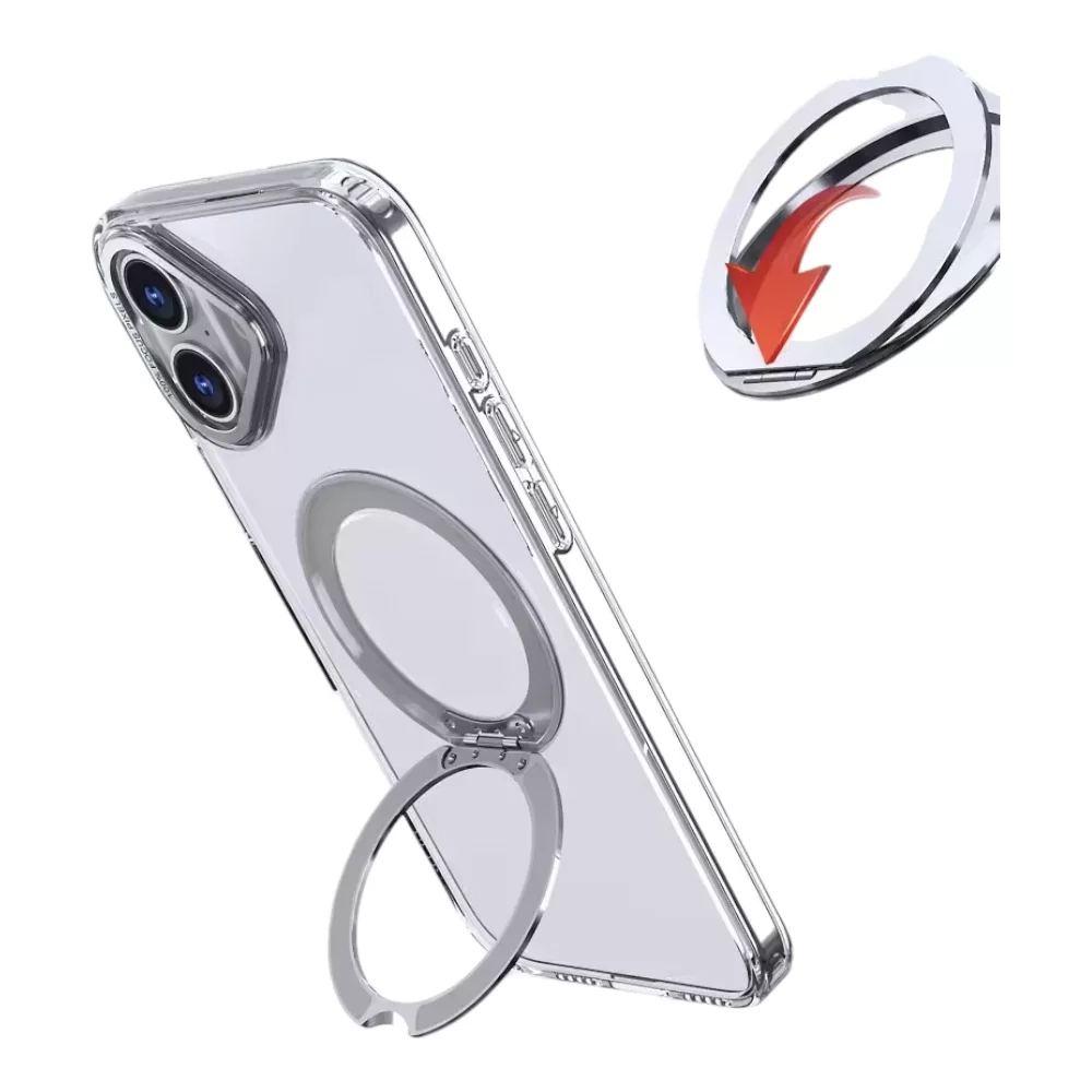 MagSafe Case with 360° Rotating Ring for iPhone 16 Plus