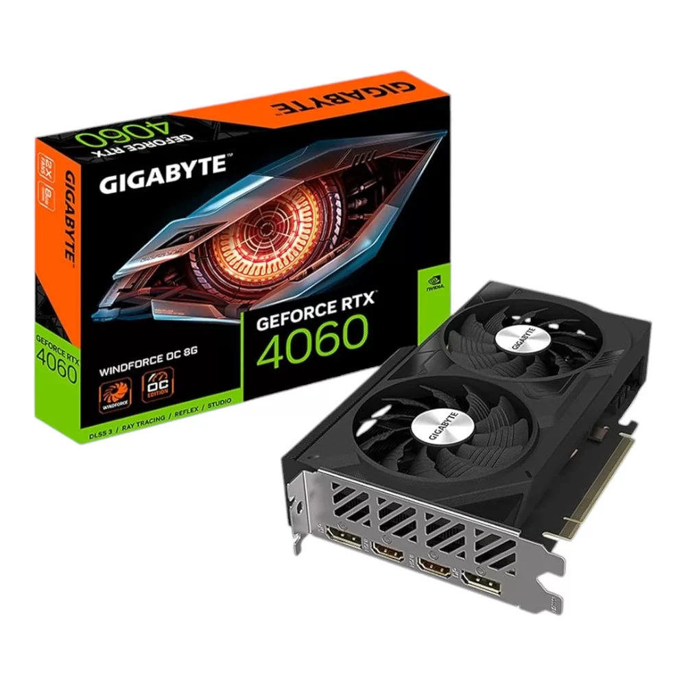 Gigabyte GeForce RTX 4060 WINDFORCE OC 8GB GDDR6 Graphics Card