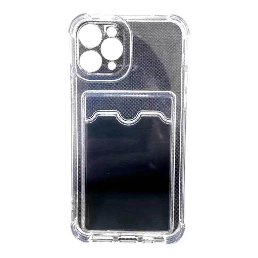 MAXX Clear Case with Card Slot and Diamond Accent for iPhone 16 Pro Max