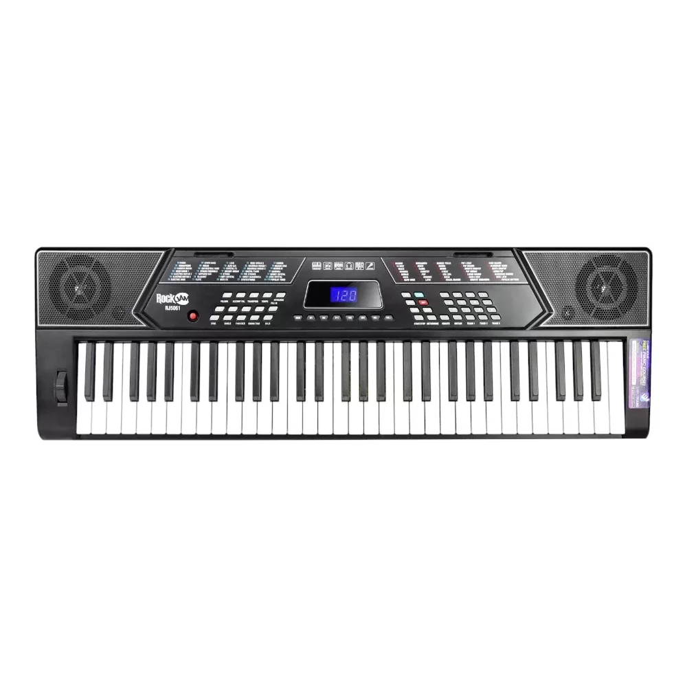 RockJam 61 Key Keyboard Piano with Stand, Stool & Headphones