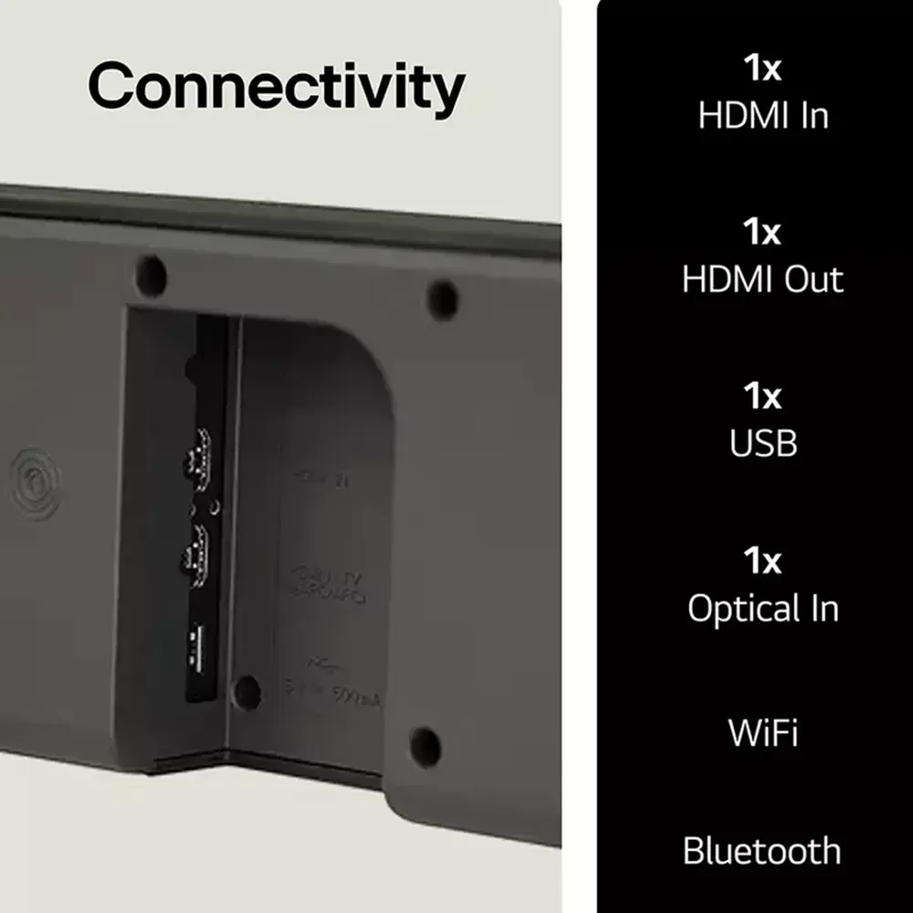 LG S80QR 620W 5.1.3Ch Soundbar with Wireless Sub