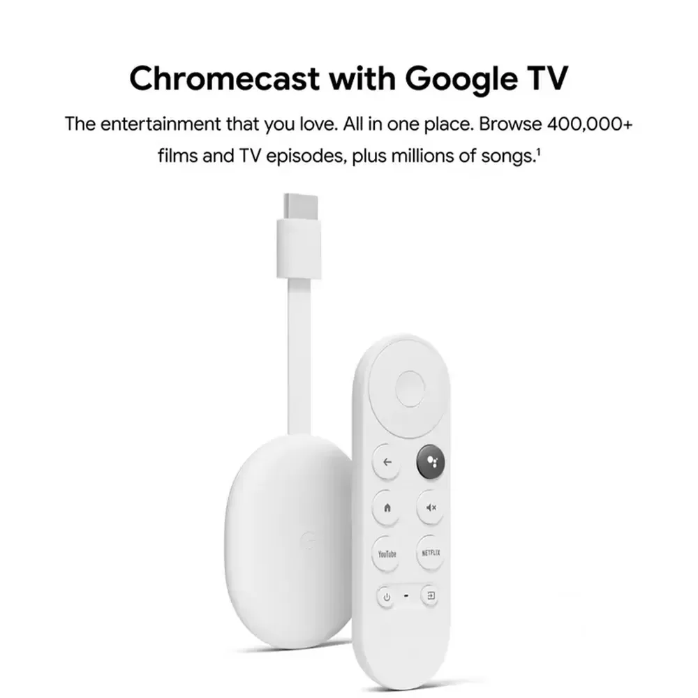 Google Chromecast with Google TV 4K and Voice Remote