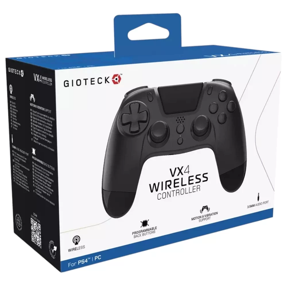 Gioteck VX4 PS4 Wireless Controller - White