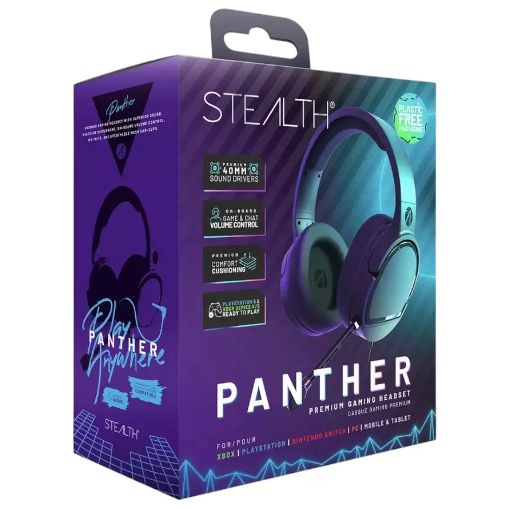 STEALTH PANTHER Gaming Headset PS  Xbox Switch PC