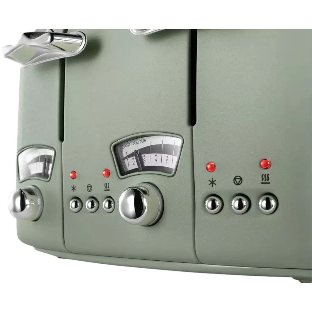 De'Longhi CTO4.BG Argento Flora 4 Slice Toaster - Beige