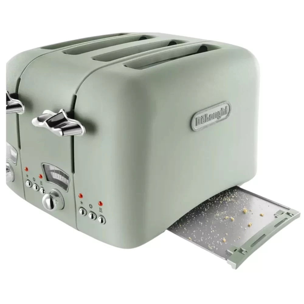 De'Longhi CTO4.BG Argento Flora 4 Slice Toaster - Beige