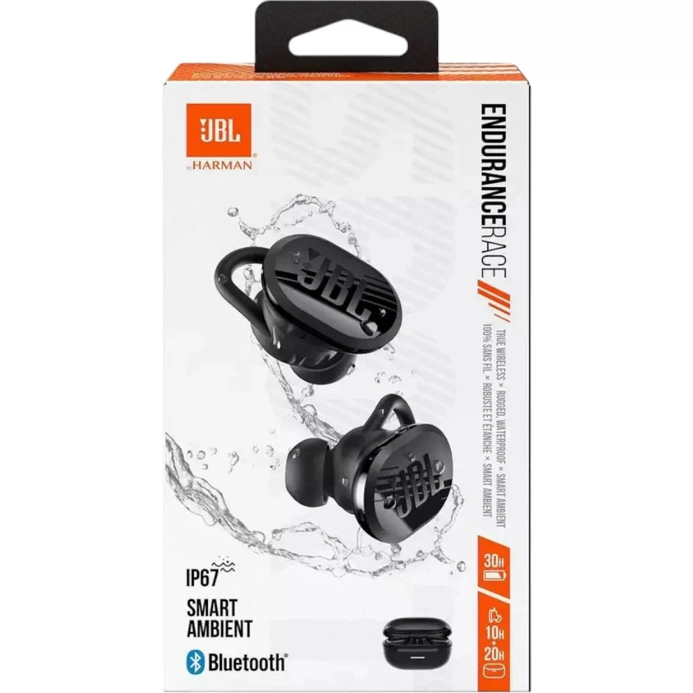 JBL Endurance Race TWS In-Ear Bluetooth Earbuds - Black