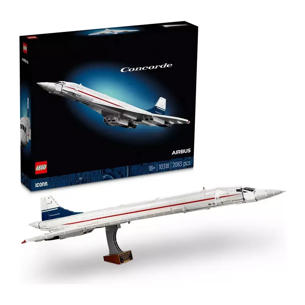 LEGO Icons Concorde Iconic Model Plane Set for Adults 10318