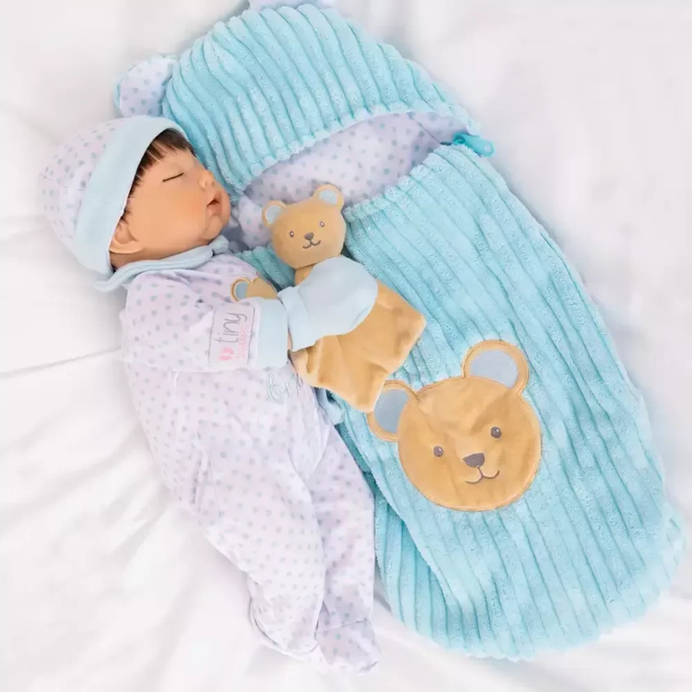 Tiny Treasures Sleepy Little Brother Baby Doll - 17inch/44cm