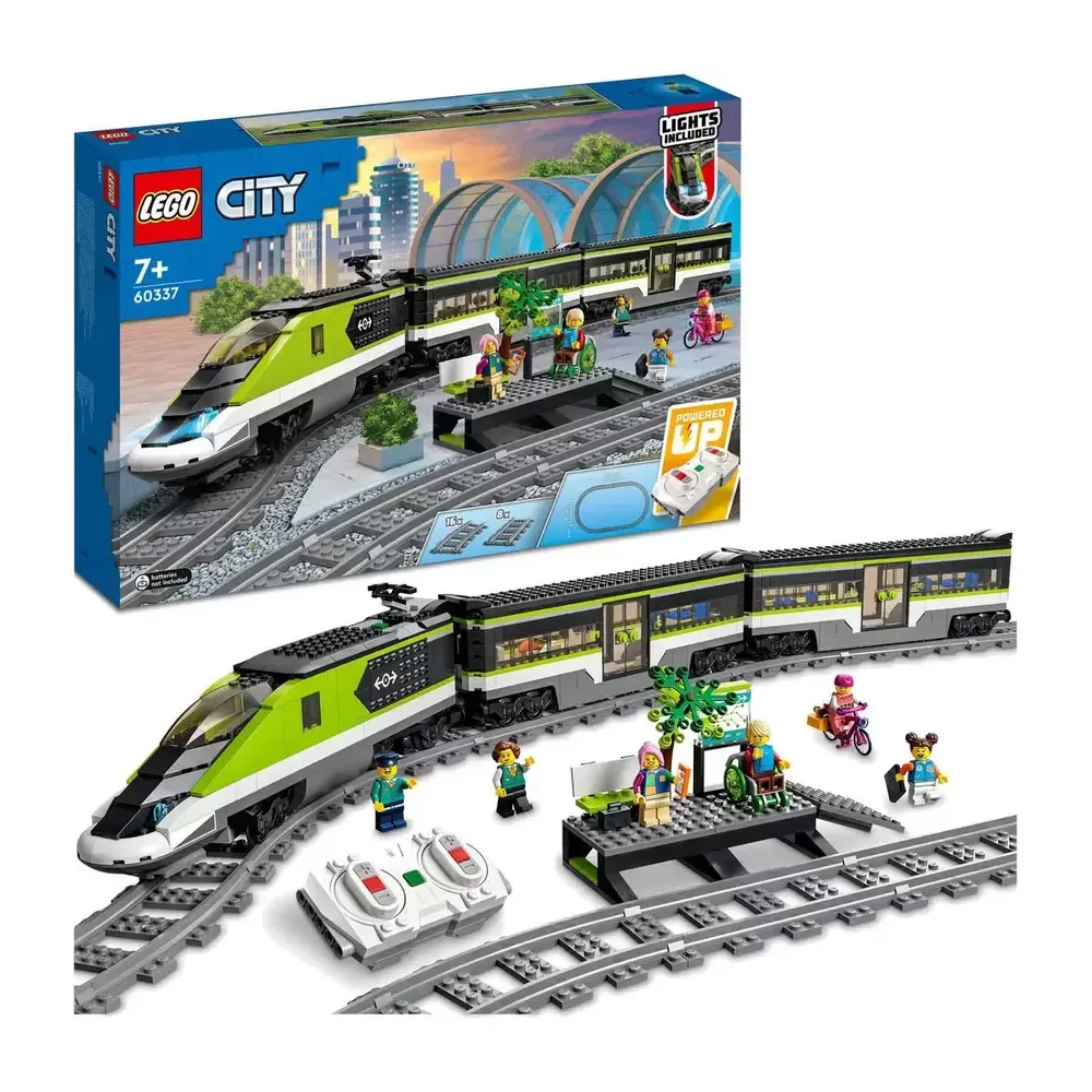 LEGO City Express Passenger Train Toy RC Lights Set 60337