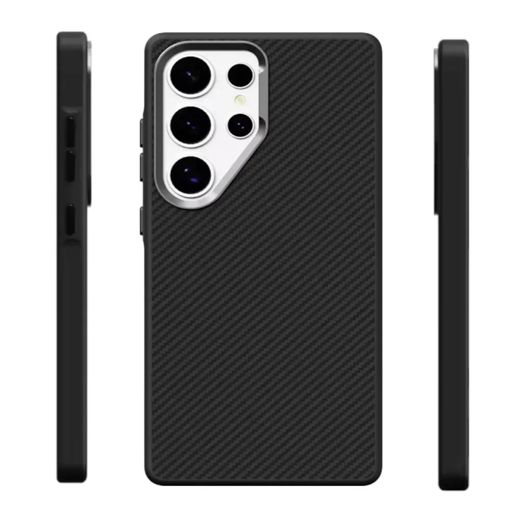 Samsung Galaxy S25 Ultra Carbon Fiber Protective Back Cover