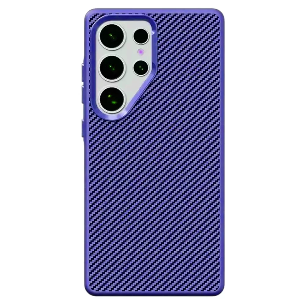 Samsung Galaxy S25 Ultra Carbon Fiber Protective Back Cover