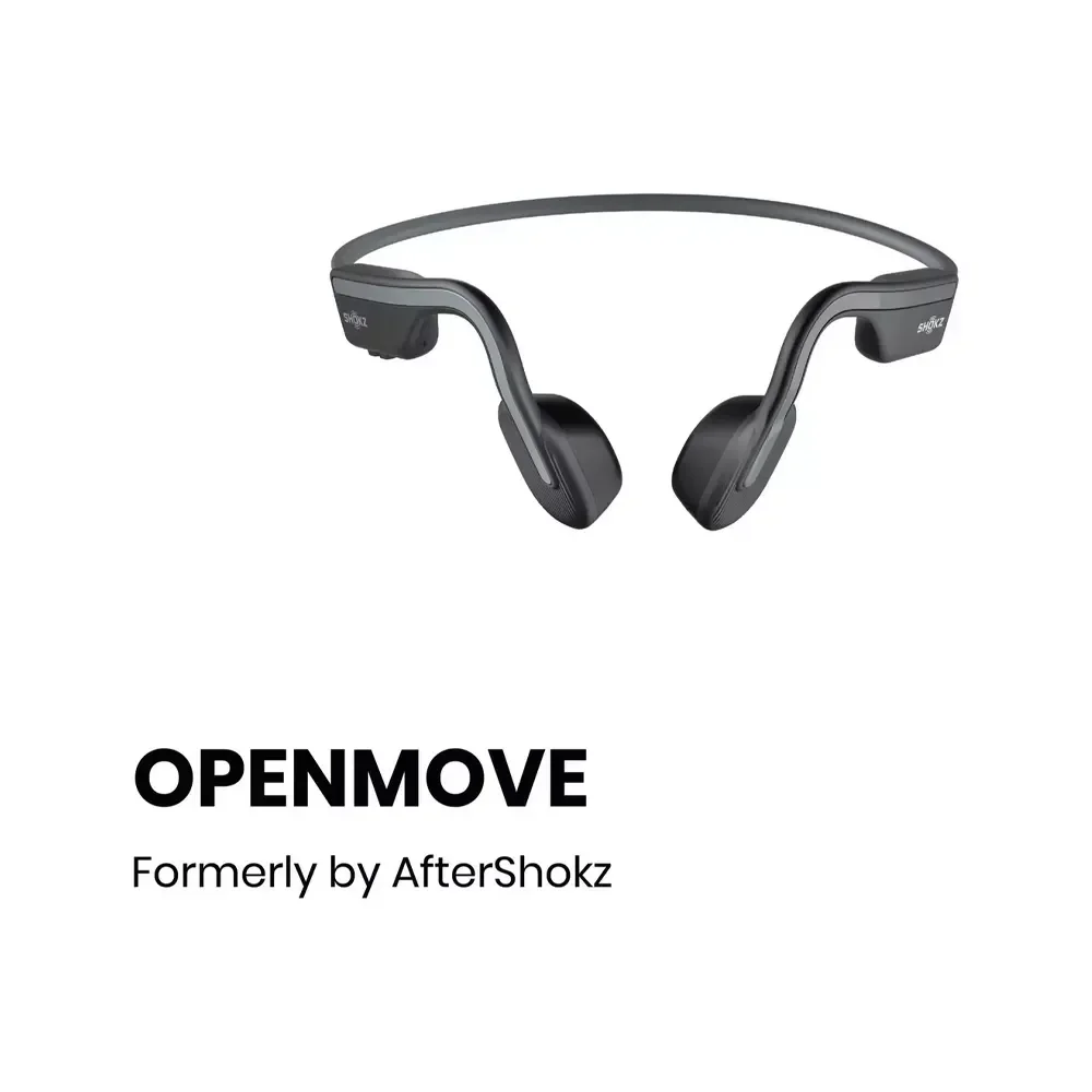 Shokz OpenMove Wireless Bluetooth Headphones - Grey