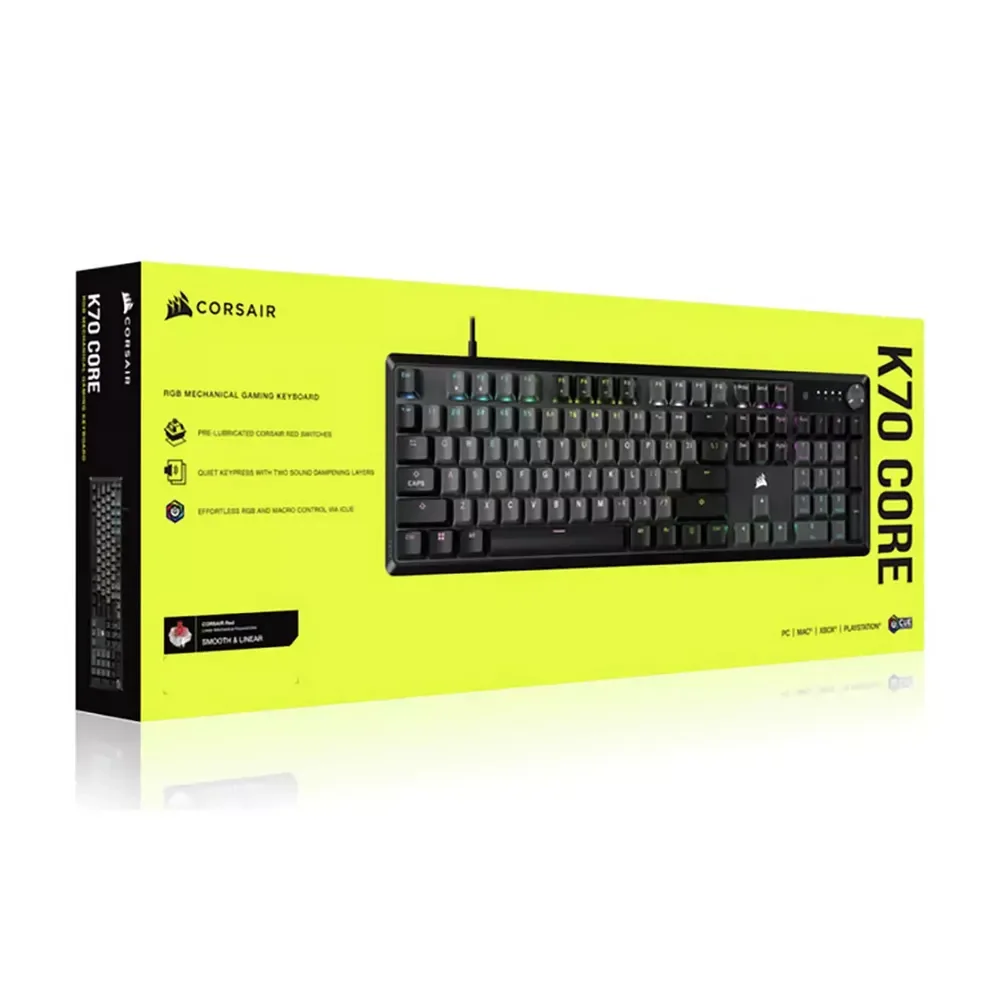 Corsair K70 CORE Wired Gaming Keyboard - Grey