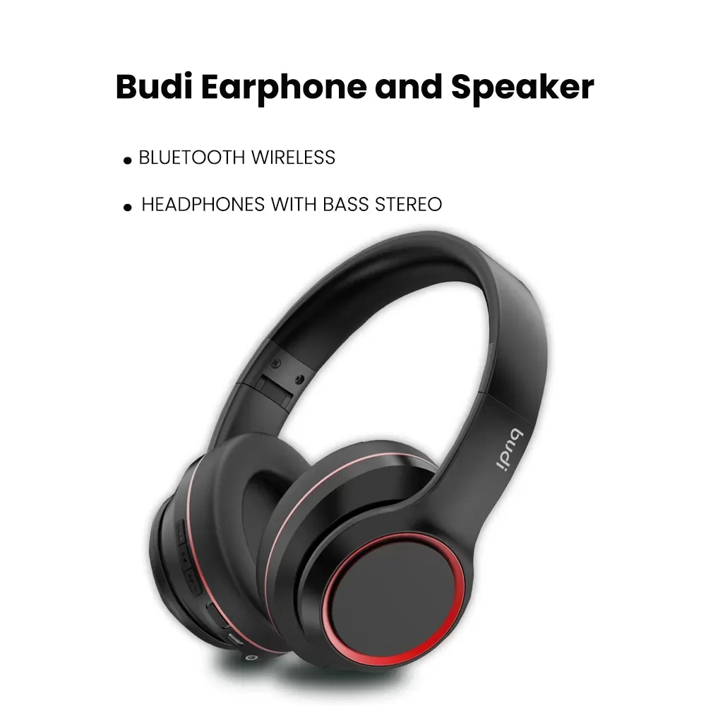 Budi EP50B Bluetooth Over-Ear Headphones