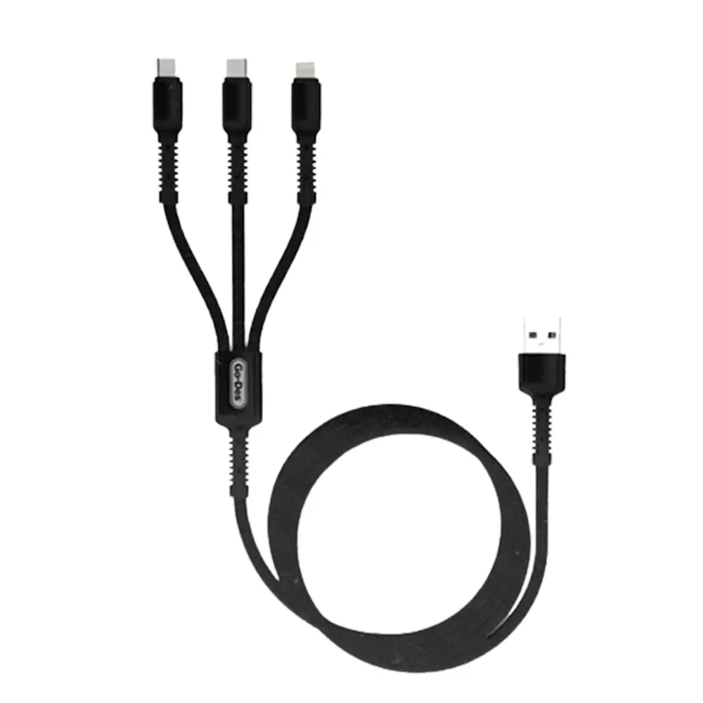 Yesido 3 in 1 USB Data Sync and Fast Charging Cable GD-UC531