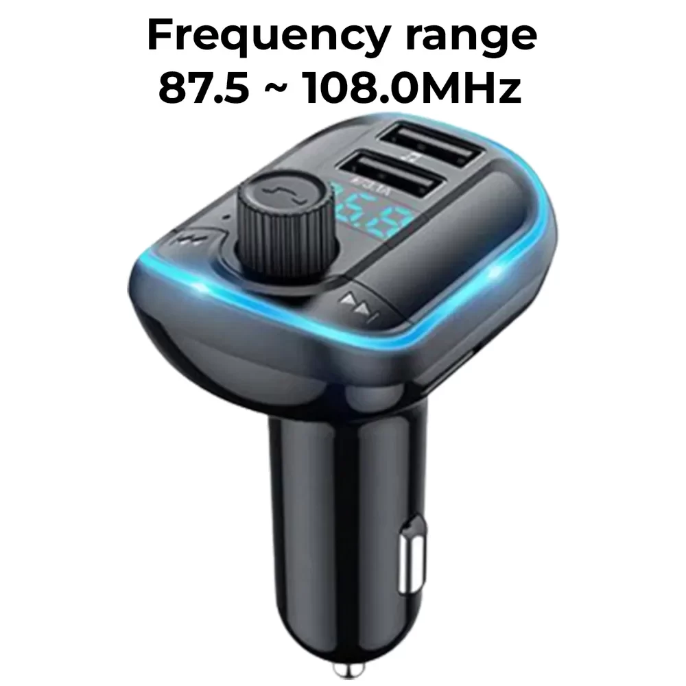 YESIDO Y44 Bluetooth FM Transmitter with Dual USB Ports