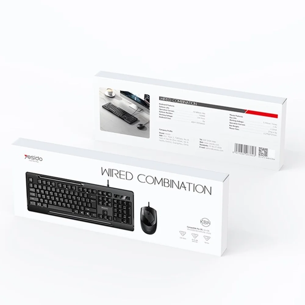 Wired Combination (Keyboard and mouse) KB14