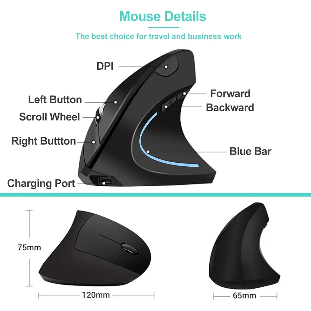 Vertical Optical Mouse