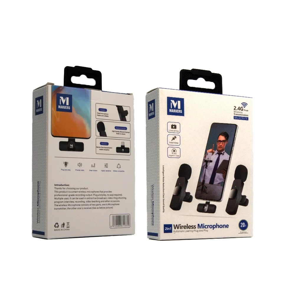 MARVERS Wireless Microphone USB-C