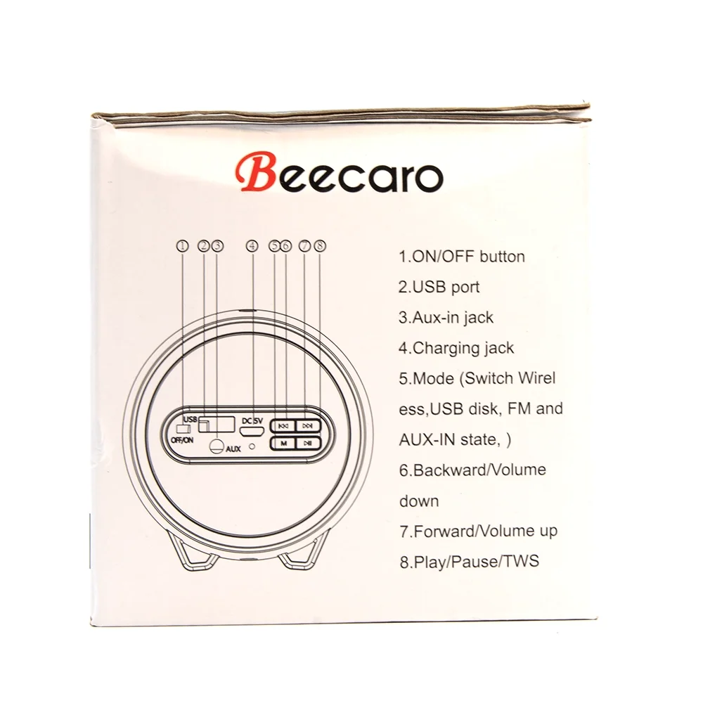 Beecaro Outdoor Indoor Wireless Speaker S33D