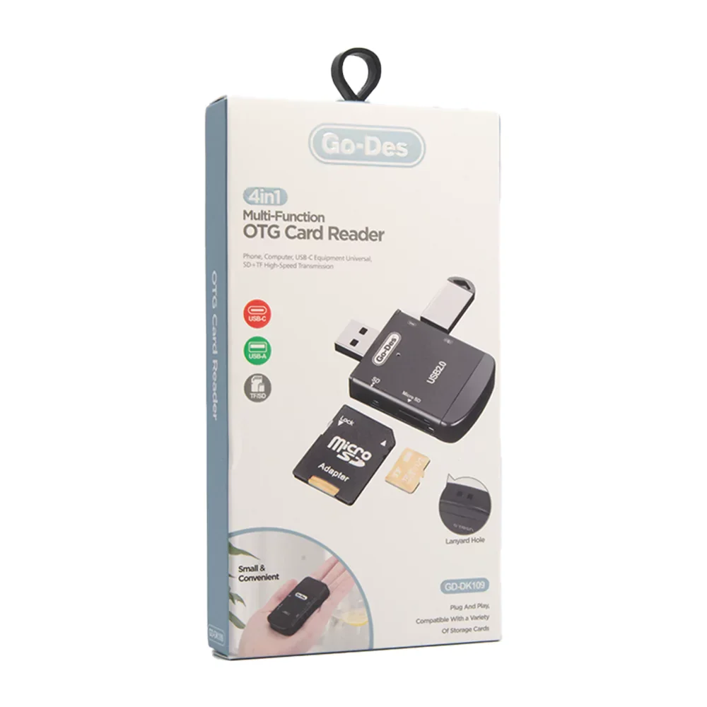Go-Des 4 in 1 Multi function OTG Card Reader GD-DK109
