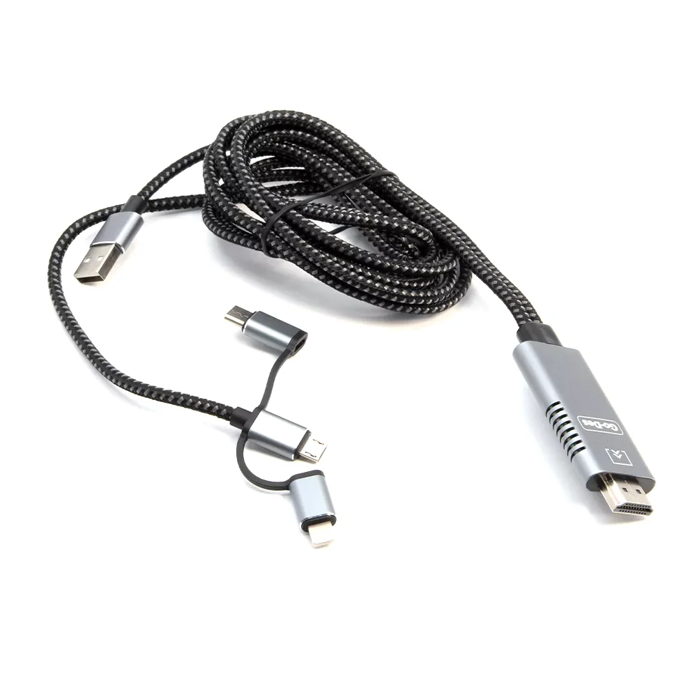 Go-Des Metal Shell HDTV Cable 5 in 1 Video Transfer GD- 8296