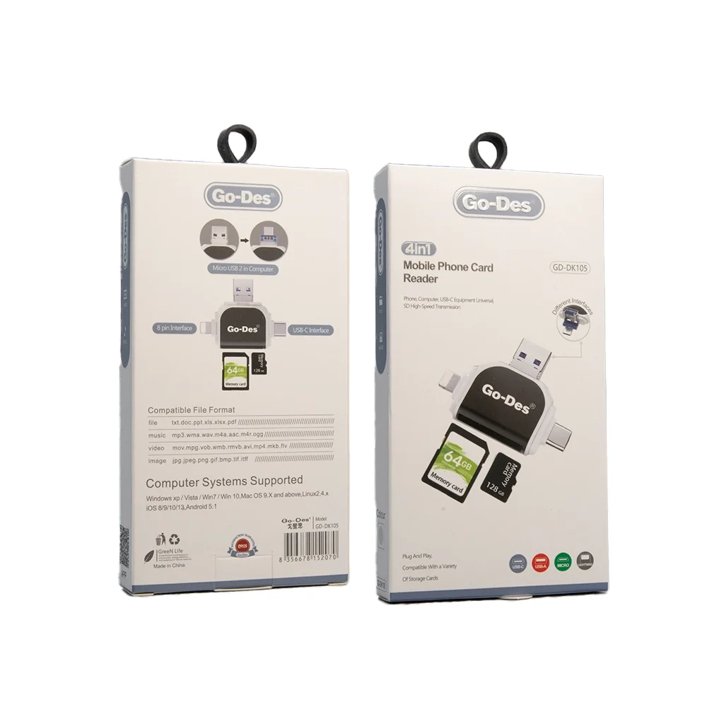 Go-Des Mobile Phone Card Reader GD-DK105