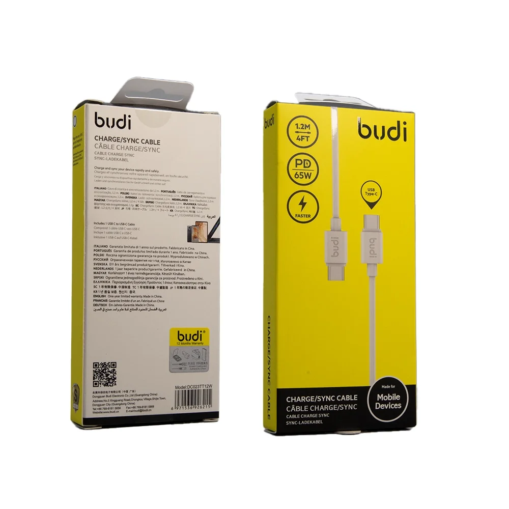 Budi Charge/Sync Cable DC023TT12W