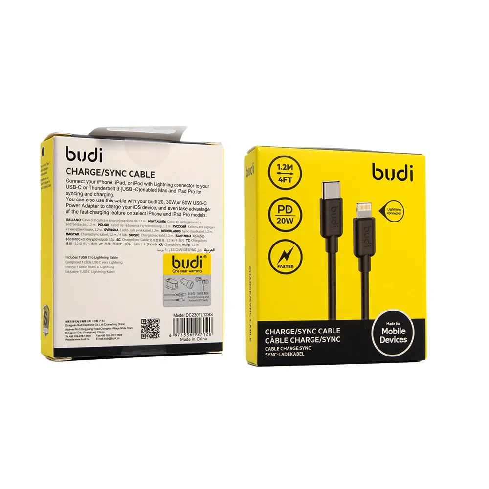 Budi Charge/Sync Cable DC230TL12BS