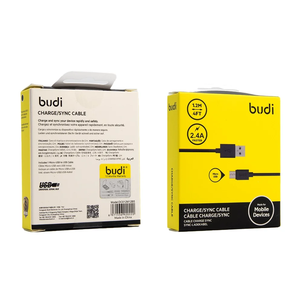 Budi Charge/Sync Cable DC012M12BS