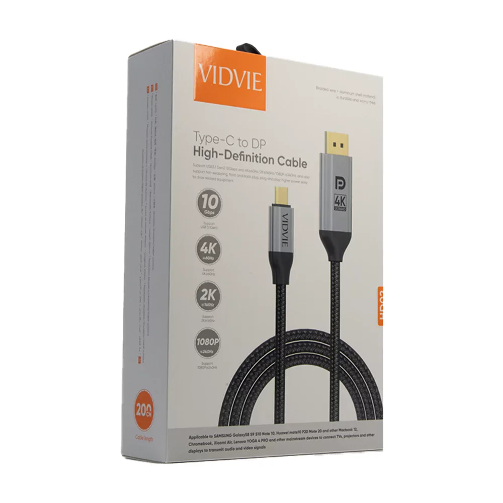 Vidvie High Definition Cable (Type-C to DP) HD02