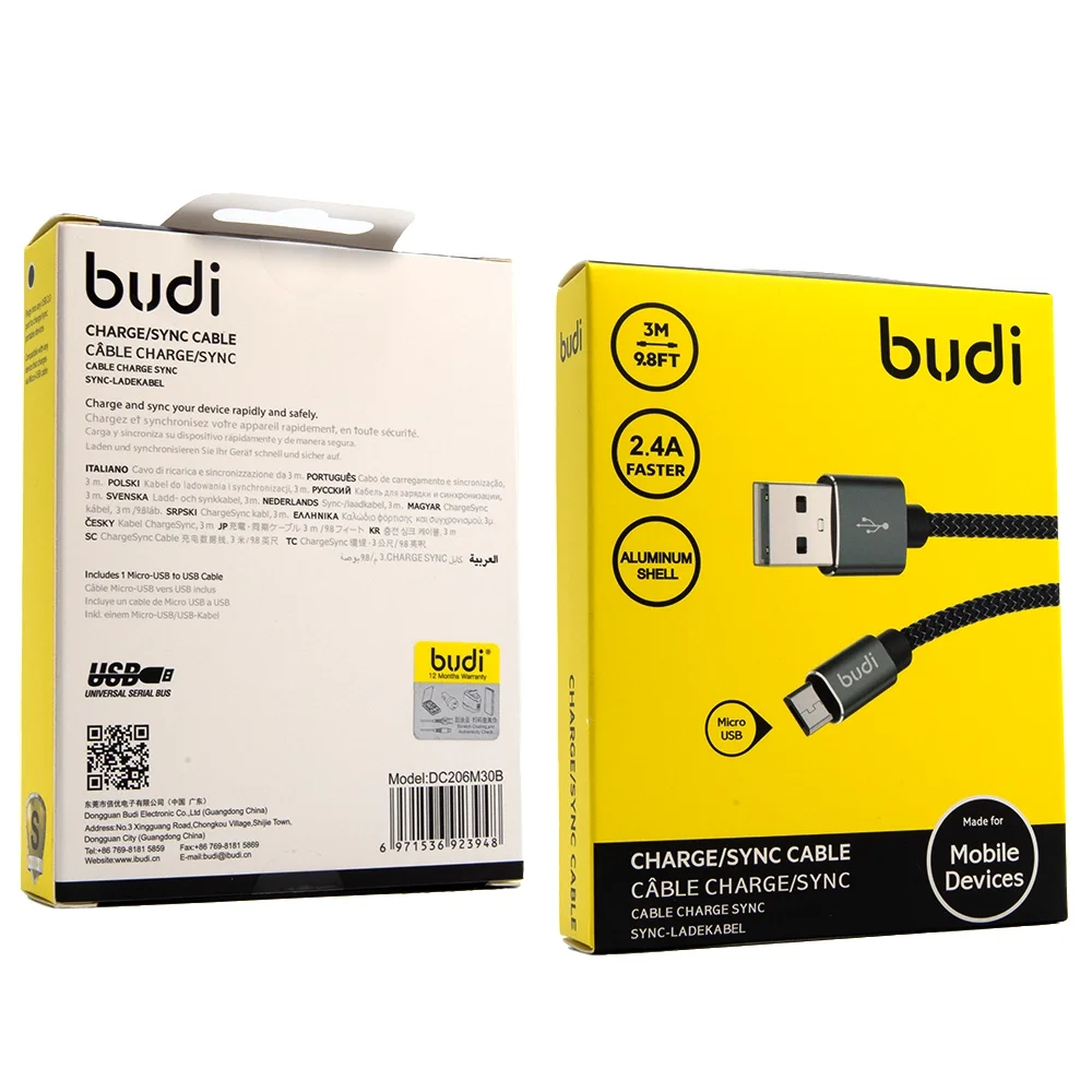 Budi Charge/Sync Cable DC206M30B