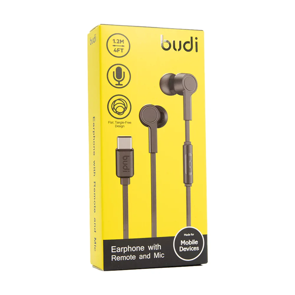 Budi Earphone with Remote and Mic EP22TB