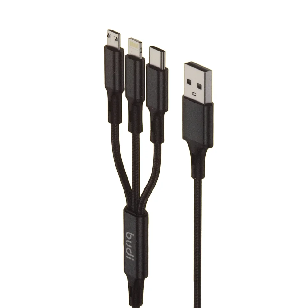 Budi 3 in 1 Charge Cable DC203A8B