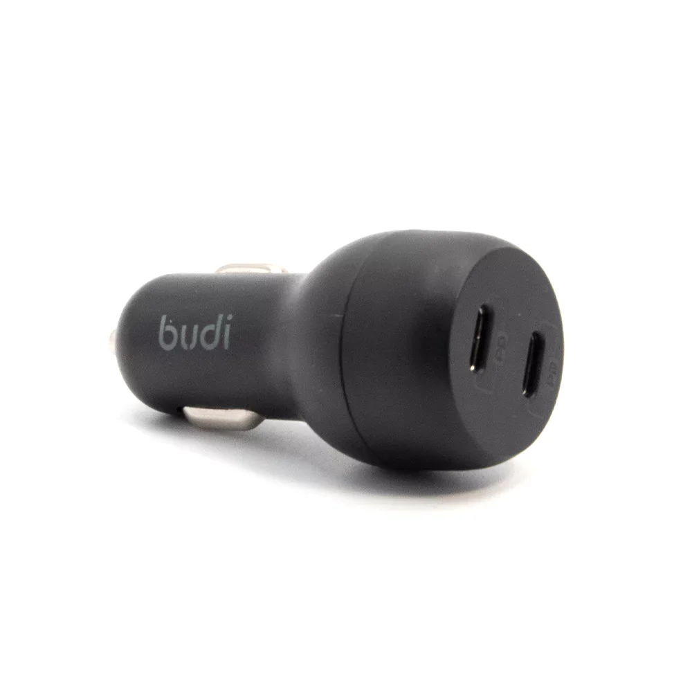 Budi Dual PD Car Charger PD USB-C to USB-C Cable