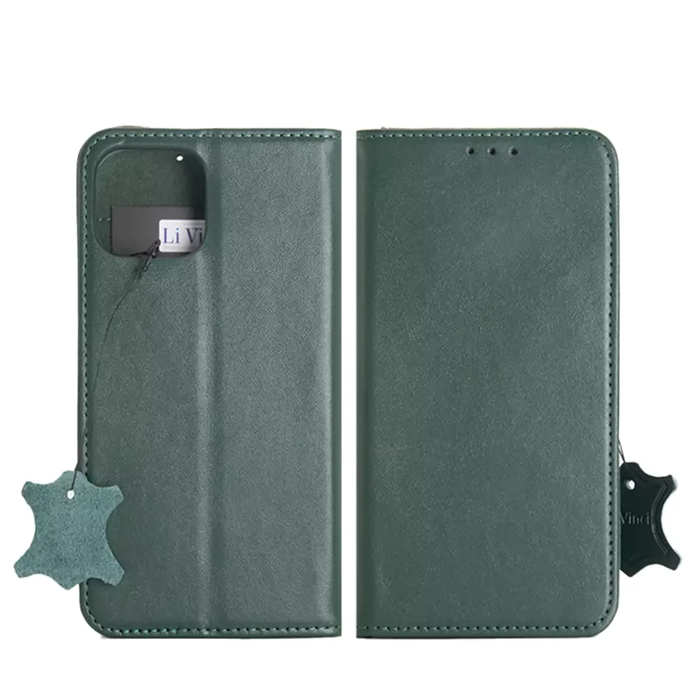 Livinci Original Leather 360 Book Case for iPhone 14 Pro Max