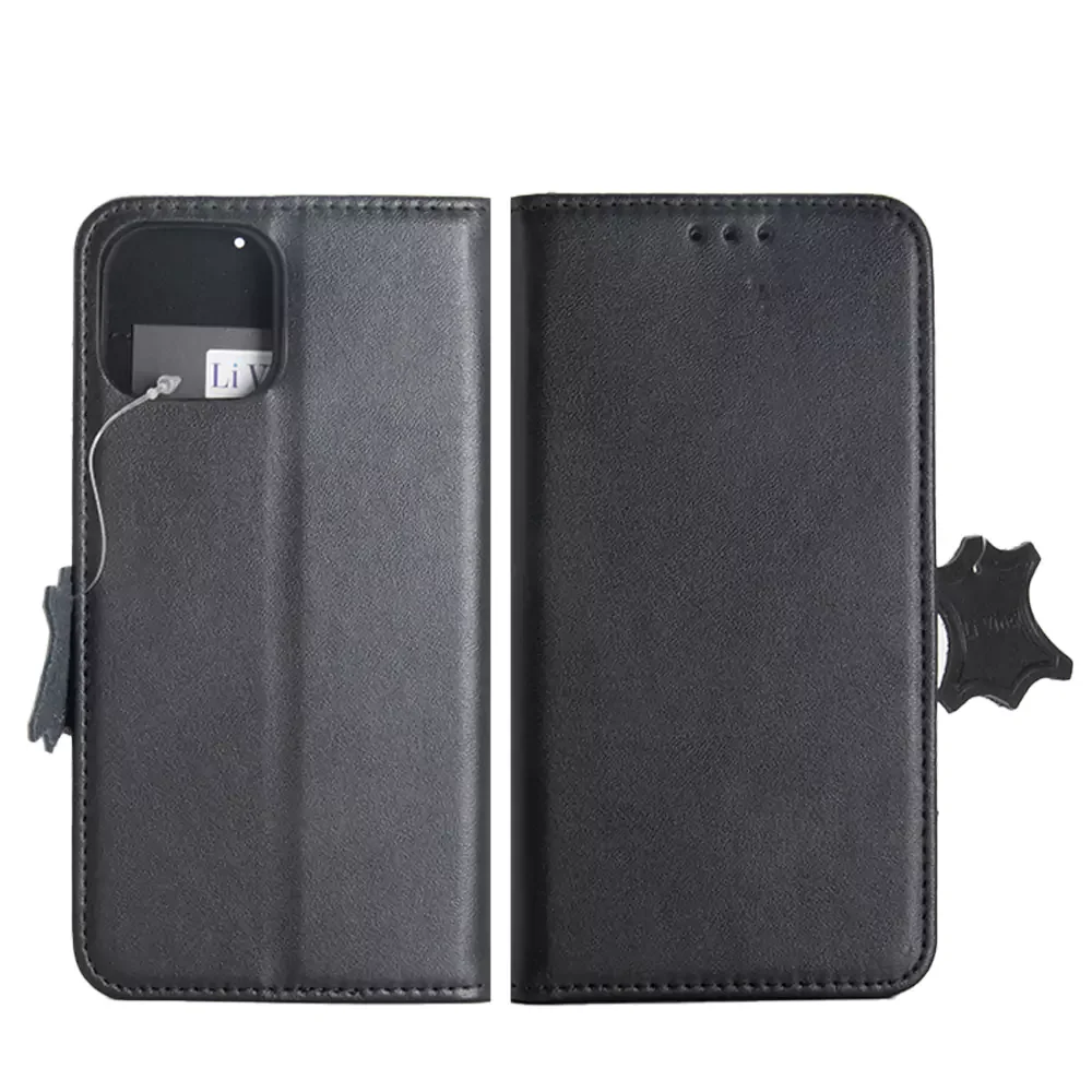 Livinci Original Leather 360 Book Case for iPhone SE
