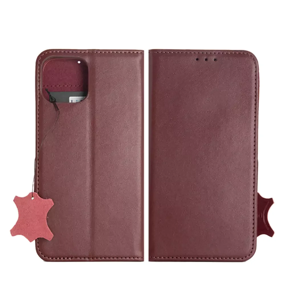 Livinci Original Leather 360 Book Case for iPhone SE