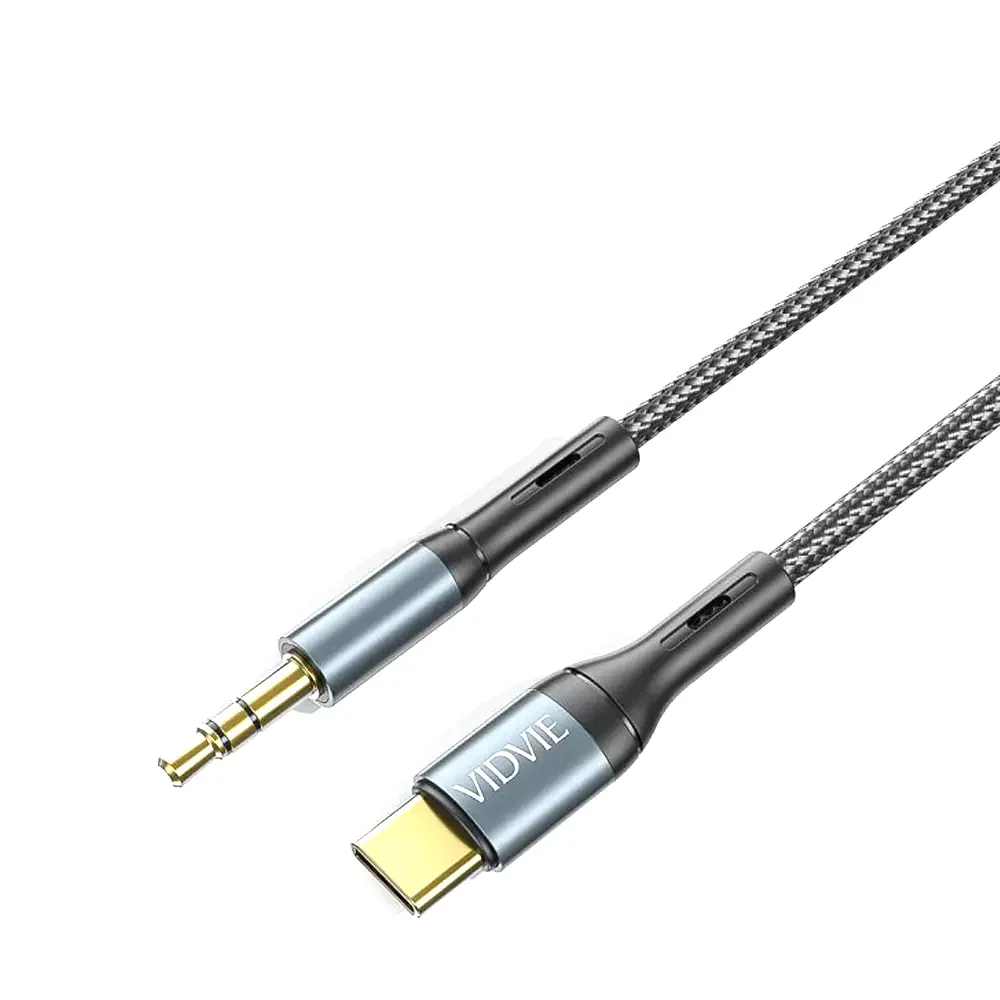 Aux Cable Set with Lightning, Type-C, 3.5mm, and 3.5mm Connectors