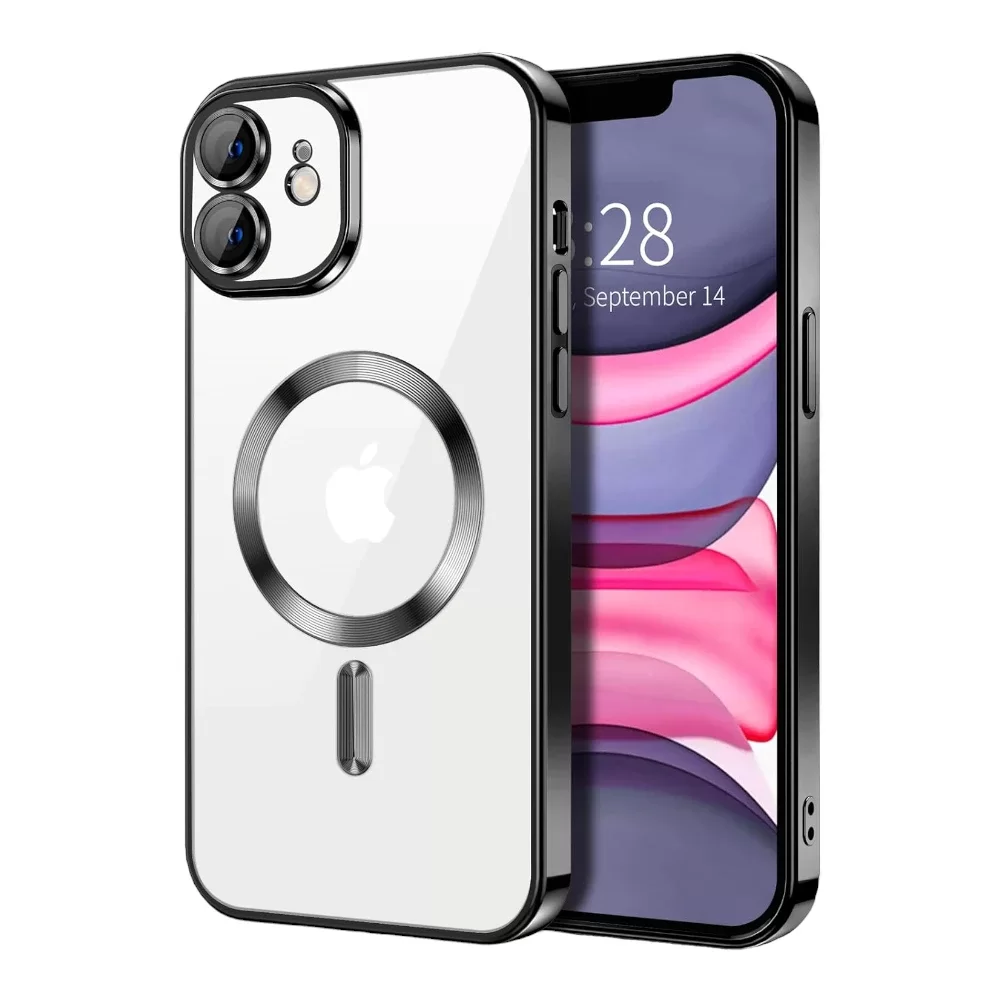 iPhone 12 Silicon Mag safe Clear Case