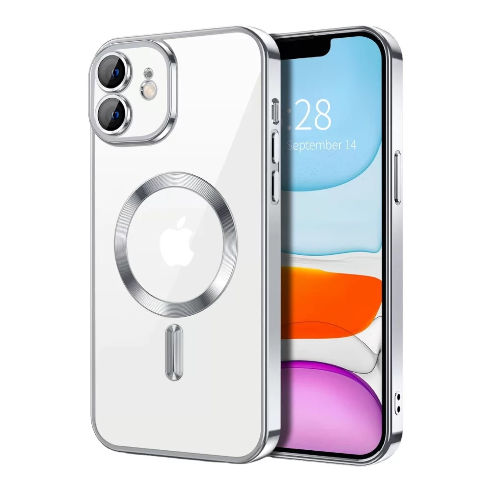 iPhone 12 Silicon Mag safe Clear Case