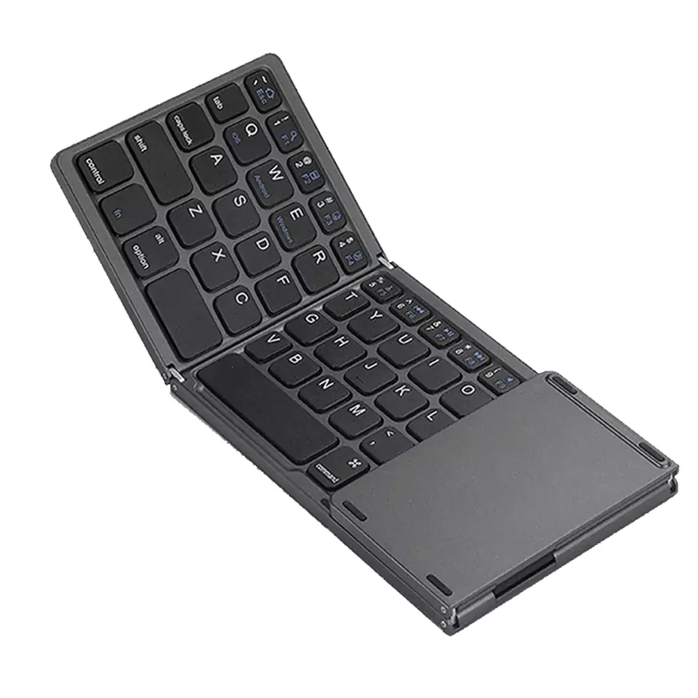 Foldable Bluetooth keyboard with touchpad